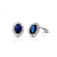Boucles d'oreilles Lucciole Gioielli Femme in Or blanc Zaffiro 2.02 Ct ORFOXOV/4Z - ORFOXOV/4Z
